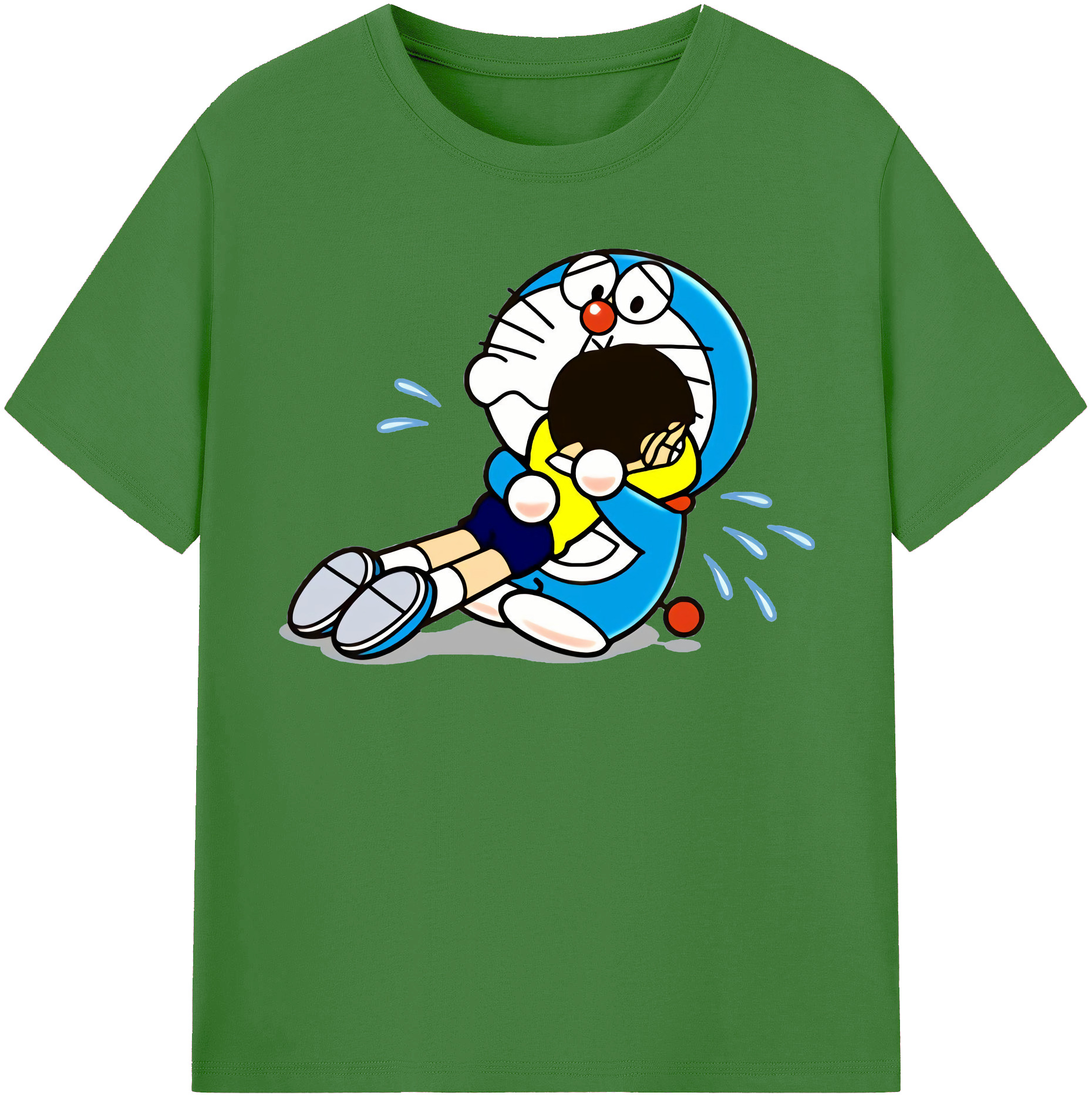 （画像用） ドラえもん Doraemon レディースカジュアルプリントTシャツ（綿100％）